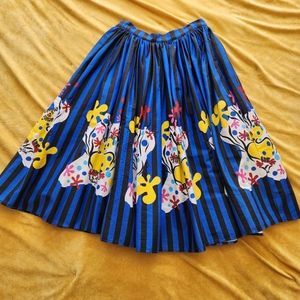 EUC Size Small Mary Blair / Pinup Girl Clothing Clown Circle Skirt